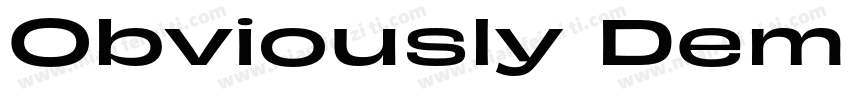 Obviously Demo Medi字体转换